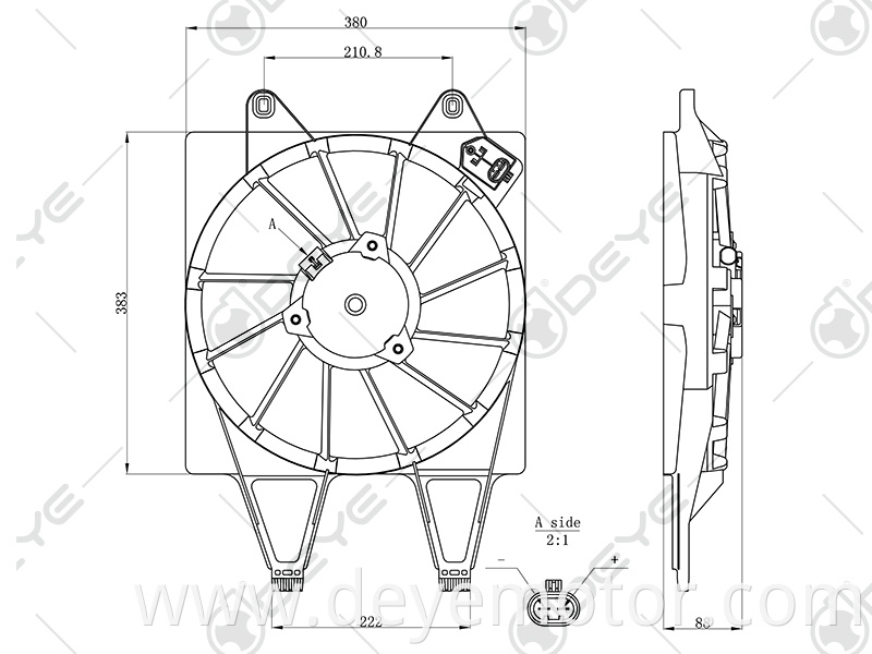 51905874 hot selling radiator cooling fan 12v for FIAT UNO